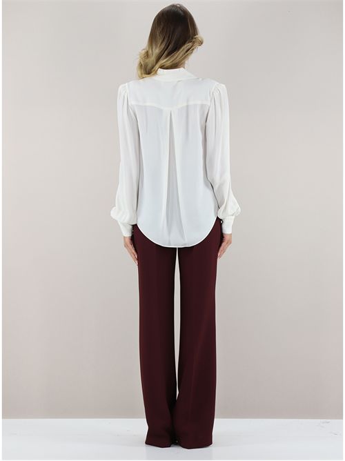 Blusa con arricciature e catena Oval T TWINSET | TP2291/00381